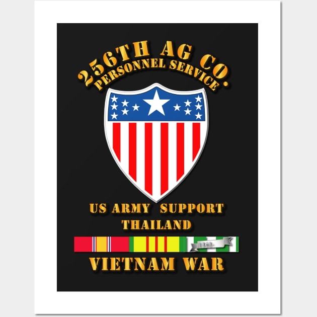 256th AG Co w VN Svc Ribbons Wall Art by twix123844